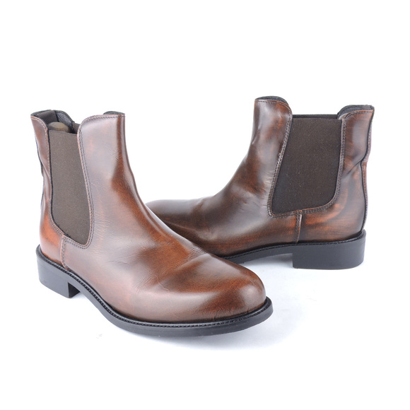 Bata Italy Ankle Chelsea Brown Mens Boots Size 6 main image 4